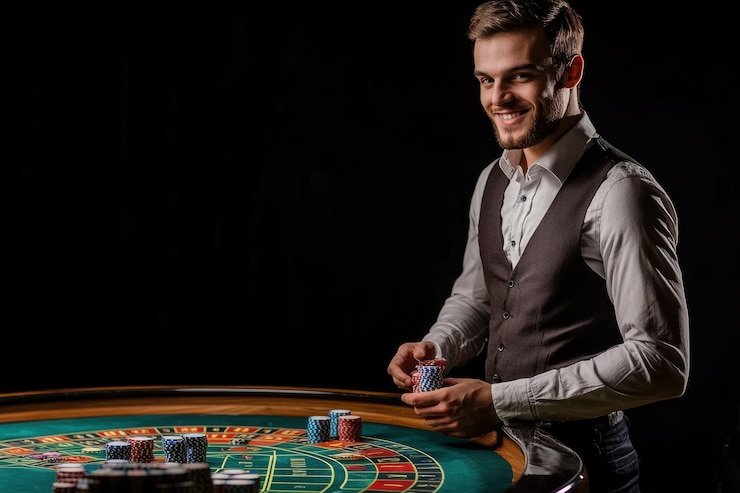 Live dealer table at h5.svip7.web casino platform
